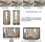 Simplebrand Ava Stone Short 24 Inches Blackout Curtain 2 Panels Set, Half - Image 8