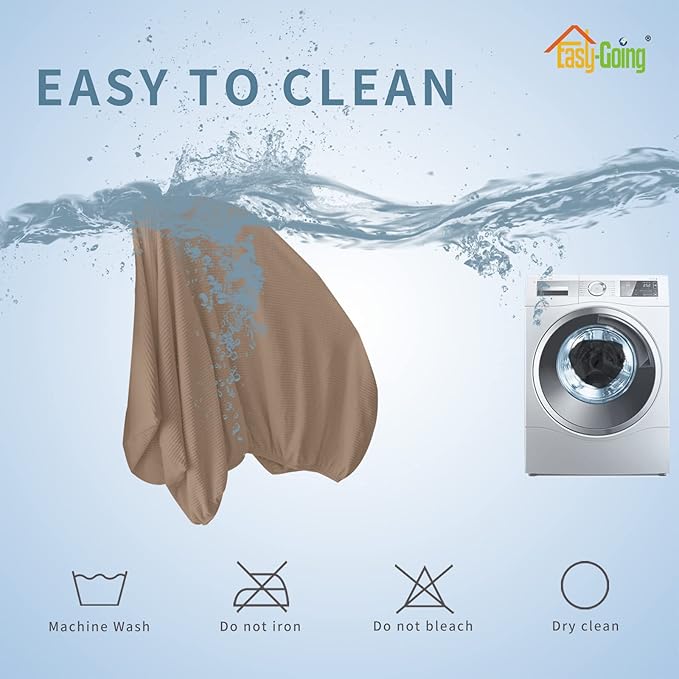 Easy-Going Stretch 4 Pieces Couch Cushion Covers - Image 6