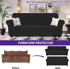 ZNSAYOTX Super Stretch Sofa Cover, New Striped Sofa Covers Fitted Slipcovers - Image 2