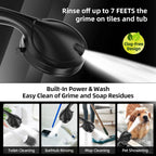 9 Functions High Pressure Handheld Shower Head with Power Wash
