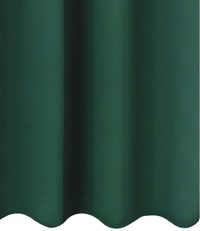 LEMOMO Blackout Curtains 52 x 45 inch/Green Curtains Set of 2 Panels/Thermal - Image 9