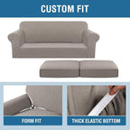 H.VERSAILTEX 3 Piece Stretch Sofa Covers - Image 4