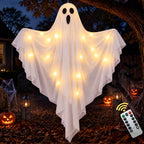 Halloween Decorations Outdoor, 4.5 FT Large Hanging Swinging Ghost Decor