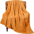 BEDELITE Burnt Orange Throw Blankets by BEDELITE