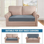 H.VERSAILTEX Velvet Stretch Individual Couch Cushion Cover Plush Slipcover - Image 3