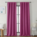 Simplebrand Ava Hot Pink Blackout Curtains by Simplebrand