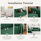 HOMERILLA Christmas Couch Covers, Sectional Couch Covers L Shaped Sofa Cover - Image 7