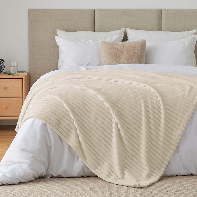 BEDELITE Twin Blanket for Couch & Bed, 300GSM Soft & Warm Fleece Blanket - Image 8