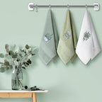 3 Pcs Eucalyptus Leaves Hand Towels for Bathroom Kitchen Decor