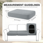 hyha 4Pcs Patio Cushion Covers, Stretch Outdoor Couch Cushion Covers Replacement - Image 2