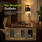 AUVON Plug in Night Light with Gradient Glow, Motion & Dusk to Dawn Sensor