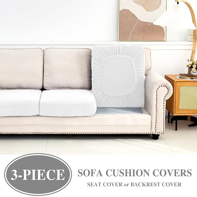 Couch Cushion Covers Seat Cushion Cover Stretch Couch Cover Separate Sectional - Image 3