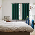 BGment Green Blackout Curtains 54 Inch Length 2 Panels Set, Grommet Thermal - Image 2