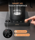Epeios Electric Tea Kettle with Infuser,1℉ Temperature Control,1L,Dark Gray