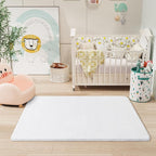 Amearea Modern Washable Runner Rugs, 2x4 Feet White Bedroom Runner Rug - Image 6