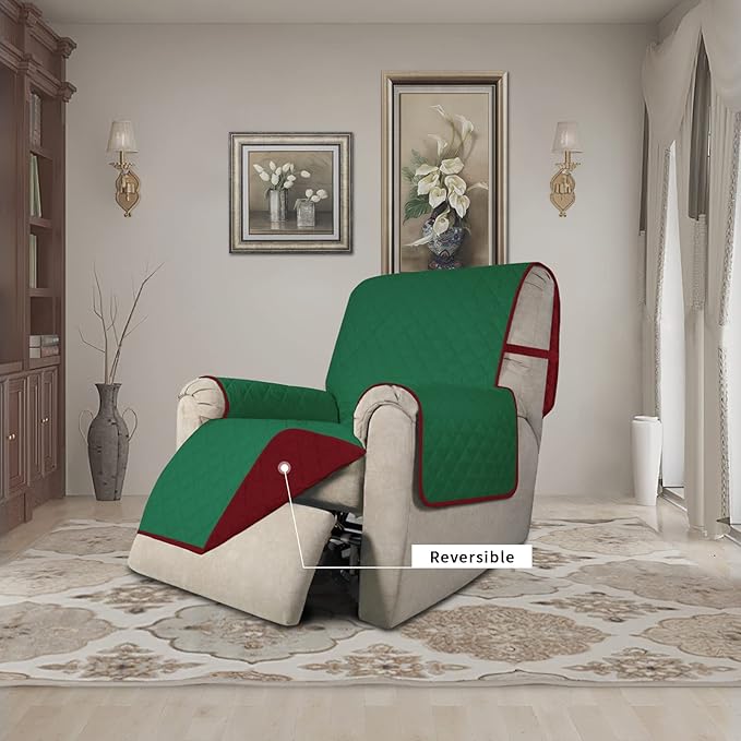 Easy-Going Recliner Chair Slipcover Reversible Sofa Cover Water Resistant Couch - Image 2