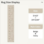 Runner Rug 2x12 Washable Non-Slip Hallway Runner Rugs - Image 5