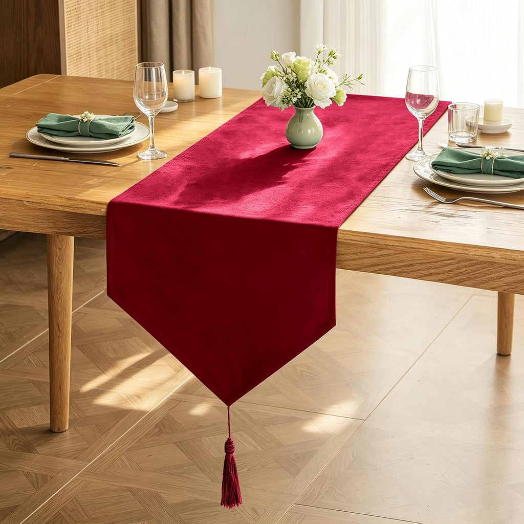 Table Runner 14x71 Inch Dark Green