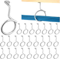 Blulu 25 Pcs Bridle Rings, 2 Inch Low Voltage Wire Cable Rings