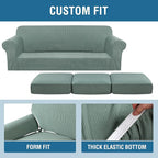 H.VERSAILTEX 4 Piece Stretch Sofa Covers - Image 4