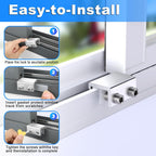 Sliding Window Locks with Key，6 Sets for Horizontal Vertica Window