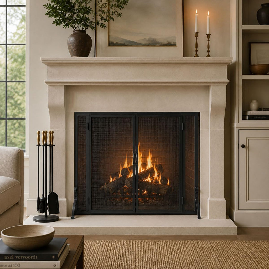 Pilgrim Home and Hearth FGND 18467 Full Height Door Fireplace Screen