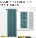 NICETOWN Sea Teal Blackout Curtains 102 inches Length - Image 5