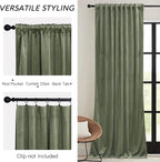 RYB HOME Extra Long Velvet Curtains 120 inches Long, High Ceiling Curtains - Image 3
