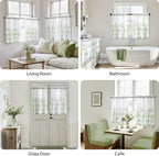 HOMEIDEAS Kitchen Curtains, Short Non-See-Through Privacy 30X36 Inch Length - Image 2