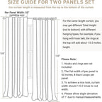 100% Blackout Shield Linen Blackout Curtains - Image 7