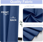 Simplebrand Ava Royal Blue Blackout Curtains - Image 3