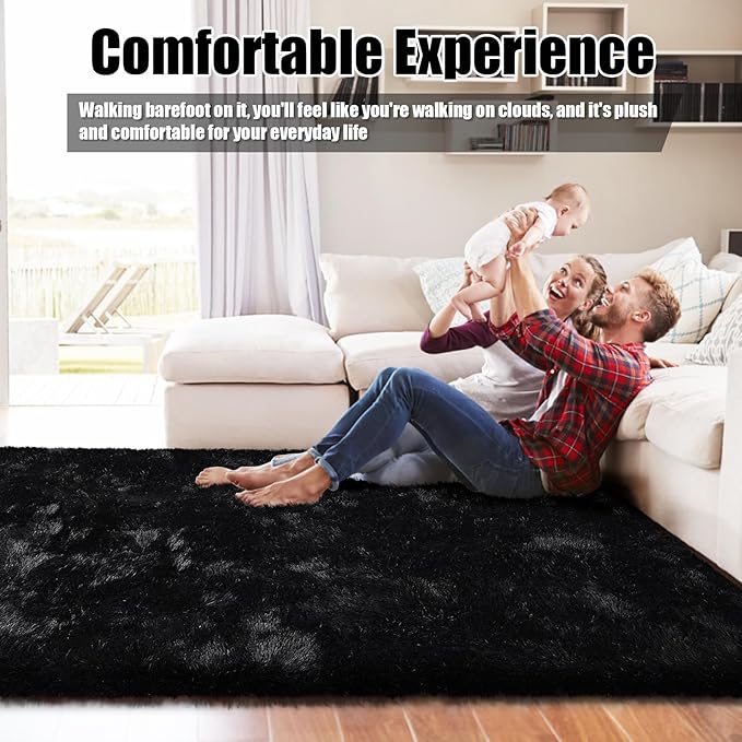 8x10 Fluffy Area Rugs for Living Room, Shag Area Rug for Bedroom - Image 5
