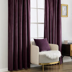 MIULEE Dark Purple Velvet Curtains 90 inches - Image 7