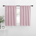 NICETOWN RV Blackout Curtains for Camper Windows, Baby Pink, Kitchen Short by NICETOWN