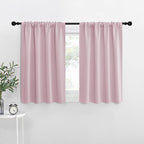 NICETOWN RV Blackout Curtains for Camper Windows, Baby Pink, Kitchen Short by NICETOWN
