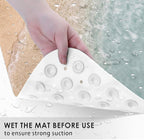 Bathtub Shower Mat 40X16 Inch, Non-Slip, for Toddler, Ocean Sea