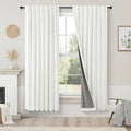 Pitalk Bedroom Blackout Curtains 63 Inches Long 2 Panel Thermal Curtain by Pitalk