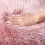 Ashler Faux Fur Area Rug - Image 7