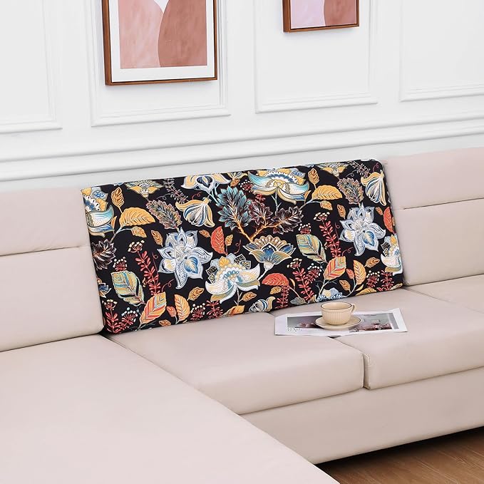 hyha Printed Couch Cushion Covers, Floral Sofa Covers Washable - Image 5