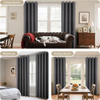 Joydeco Blackout Curtains 84 Inch Length 2 Panels Set, Thermal Insulated Long - Image 6