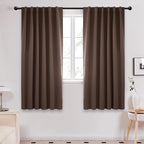 Deconovo Blackout Curtains, Thermal Insulated, W42 x L63 2 Panels, Back Tab by Deconovo