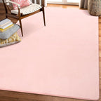 Amearea Large Modern Area Rugs for Bedroom Living Room, 5x8 Feet Pink Thickened by AmeareaDirect