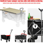 Metal Tabletop Board for Wagons Cart,Foldable Table 34"×21"