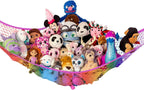 Large Stuffed Animal Storage Hammock 1 Pack | Holds 12 lbs | Corner Stuffed Animal Organizer | Plushie Net for Stuffed Animals | Stuffy Storage, Cute Bedroom, Room Decor | Blue