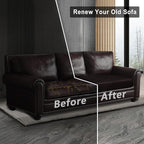Leather Look Couch Cushion Covers Sofa Seat Slipcovers Sets Couches Furniture - Image 7