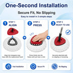 10Pack Spin Mop Replacement Heads,100% Microfiber,Household Floor Cleaning