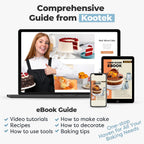 Kootek Cake Decorating Kit with Turntable Baking Supplies for Beginner Pros