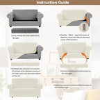 WEERRW Velvet Couch Covers for 2 Cushion Couch Sofa - Image 6