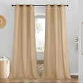 NICETOWN Rustic Linen 96 inch Long Curtains by NICETOWN
