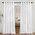 NICETOWN Voile White Sheer Curtains 84 inches Long by NICETOWN